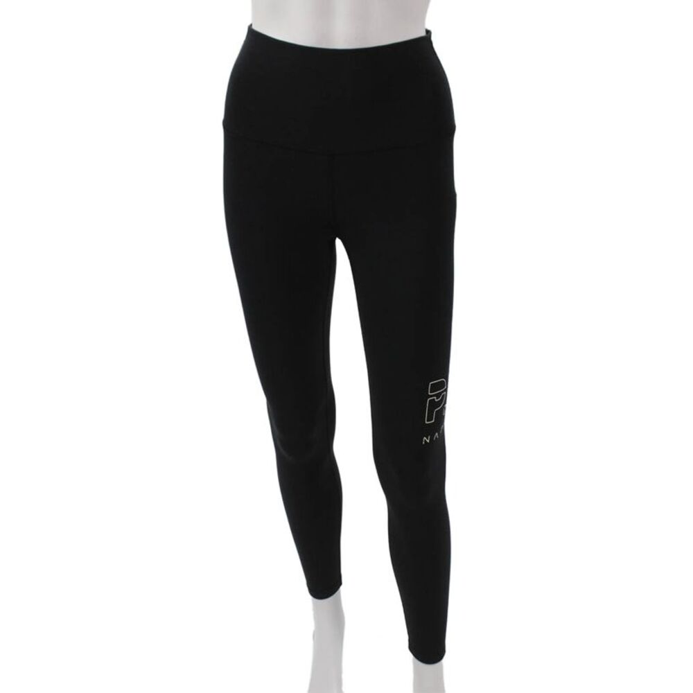 PE Nation Womens Petite Ankle Leggings Black Bamboo Size S
